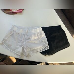 Athleta Black and White Athletic Shorts